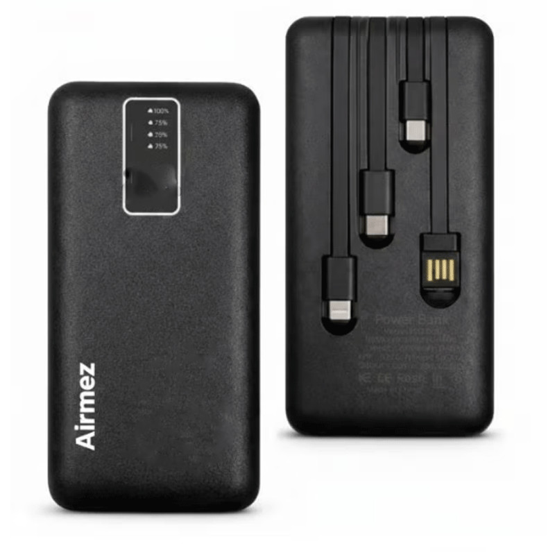 Power Bank Airmez P06 10000mAh 15W Noir en Tunisie