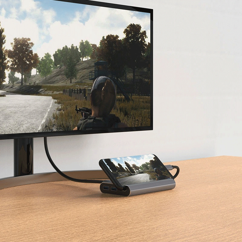 Hub USB Havit 4001 Type C 7en1 Gris EN Tunisie