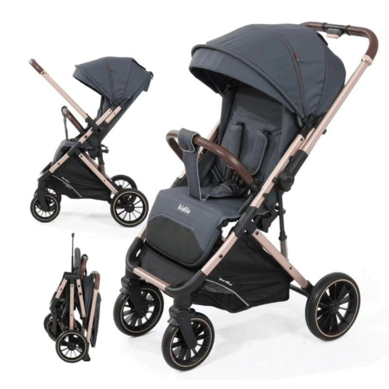 Poussette Bébé Kidilo 6530 Gris en Tunisie