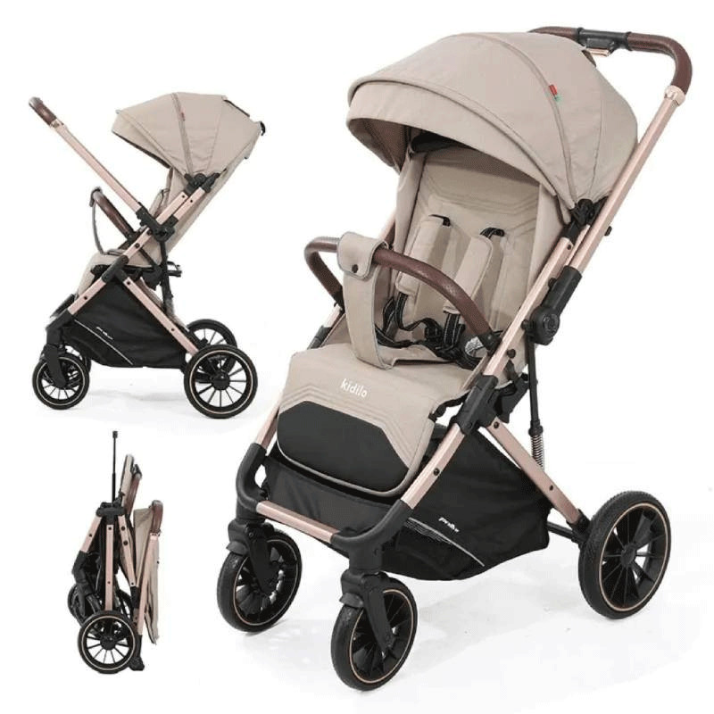 Poussette Bébé Kidilo Pro 6530 Beige en Tunisie