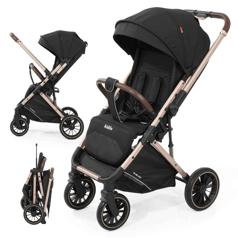 Poussette Bébé Kidilo Pro 6530 Noir en Tunisie