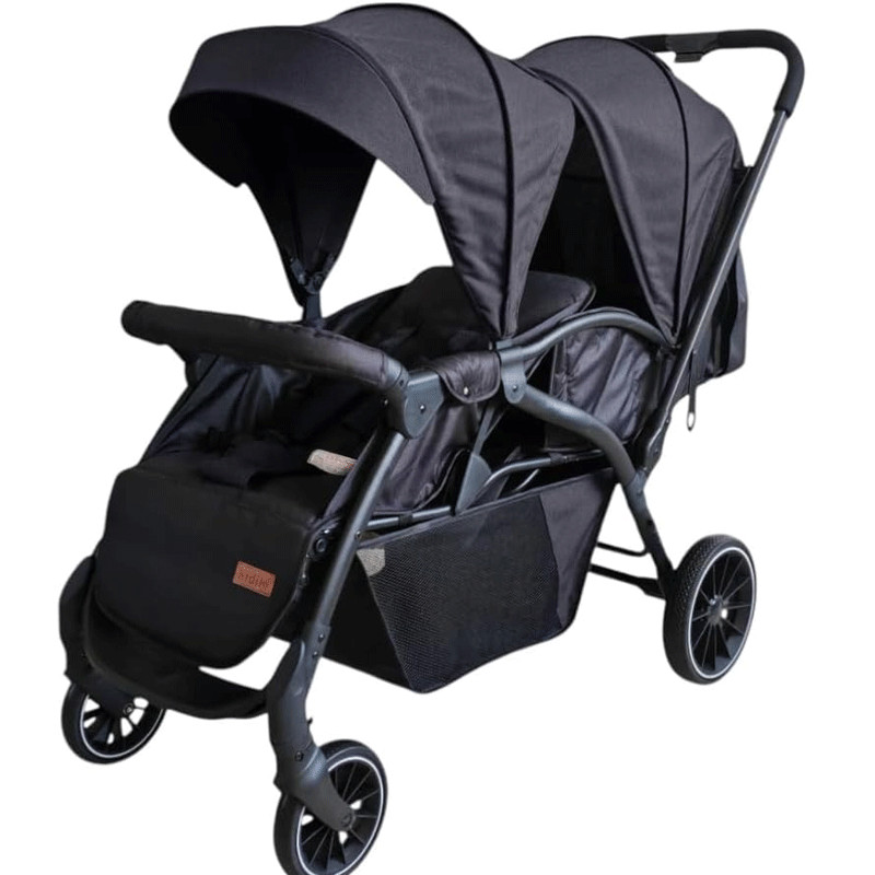 Poussette Jumeaux Kidilo LB200 Noir en Tunisie