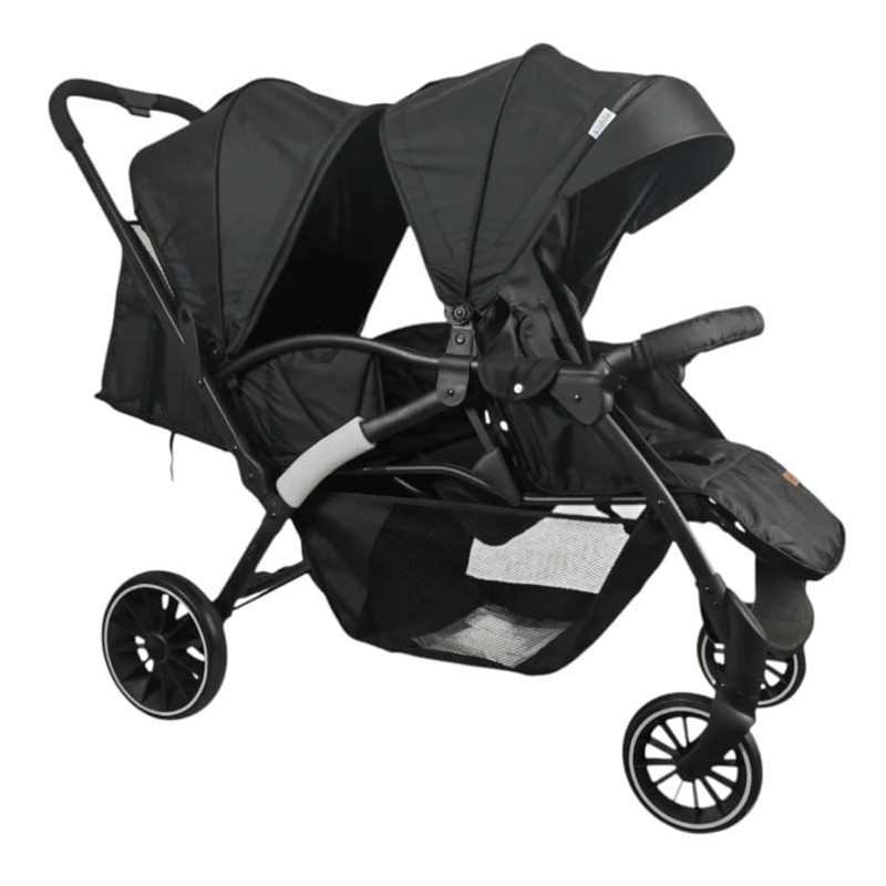 Poussette Jumeaux Kidilo LB200 Noir en Tunisie
