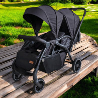 Poussette Jumeaux Kidilo LB200 Noir en Tunisie