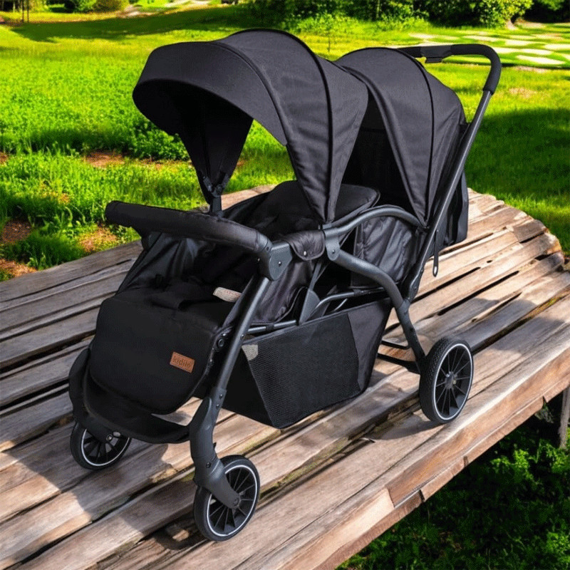Poussette Jumeaux Kidilo LB200 Noir en Tunisie
