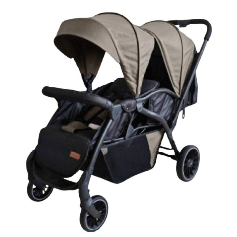 Poussette Jumeaux Kidilo LB200 Beige en Tunisie