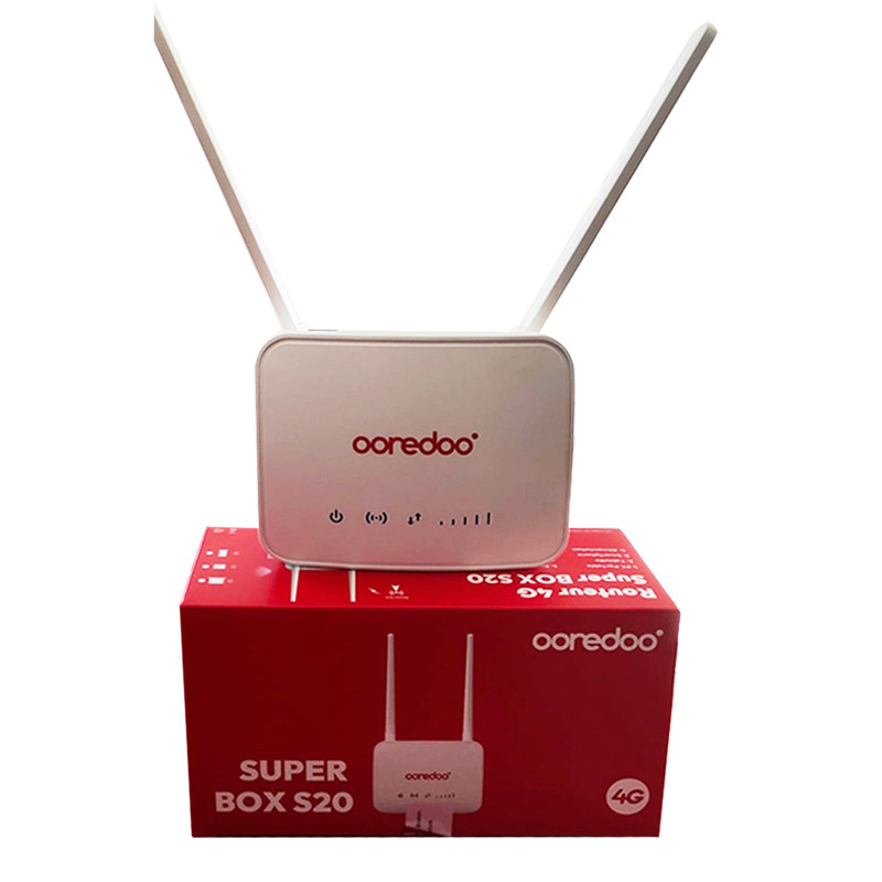 Routeur Wifi Ooredoo 4G Super Box S20 Postpayée 100Go Blanc en Tunisie