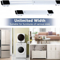 Support Roulant 4 Roues Pour Electroménager Gris