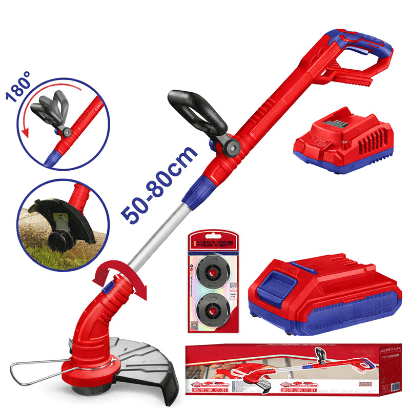 Coupe Herbe sans fil Emtop ELGT203011 20V Rouge en Tunisie