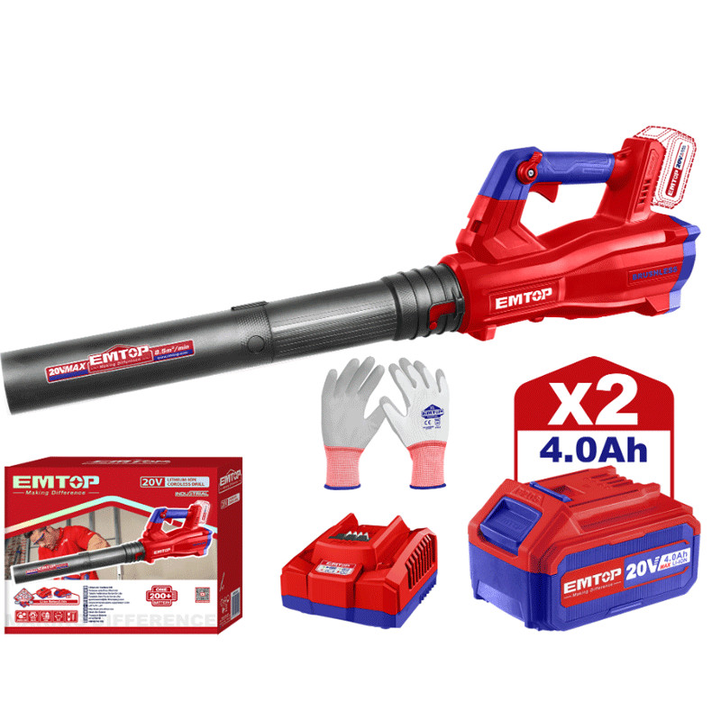 Souffleur Sans Fil Emtop ELAB204282 20V Rouge EN Tunisie