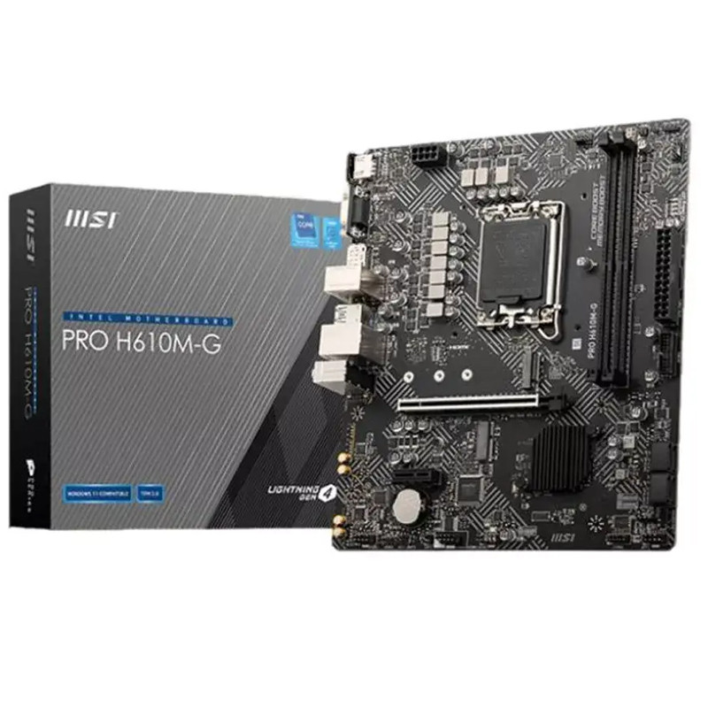Carte Mère MSI Pro H610M-G DDR5 LGA 1700 En Tunisie