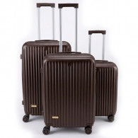 Set De 3 Valises Hund Red HR01 Marron