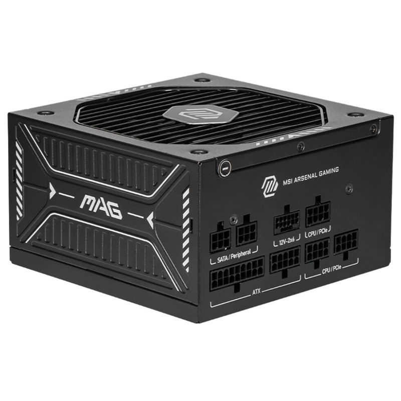 Bloc D'Alimentation Gamer MSI MAG A650GLS PCIE5 80 Plus Gold  Noir En Tunisie