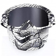 Masque Complet Pour Moto FCG Noir & Blanc en Tunisie