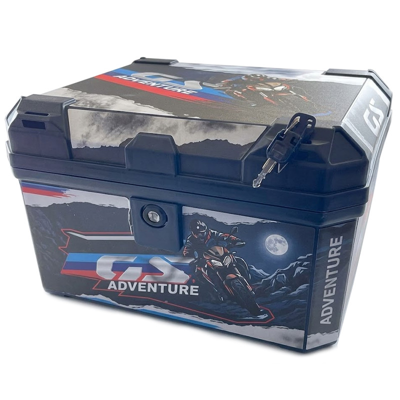 Valise à Outil De Moto FCG Aventure Avec Code 55L Bleu