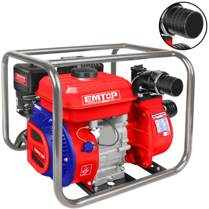 Motopompe Essence Emtop EGWP10012 1500L Rouge