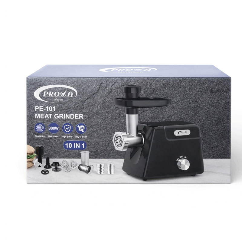 Hachoir a Viande Prova PE-101 800W Noir en Tunisie