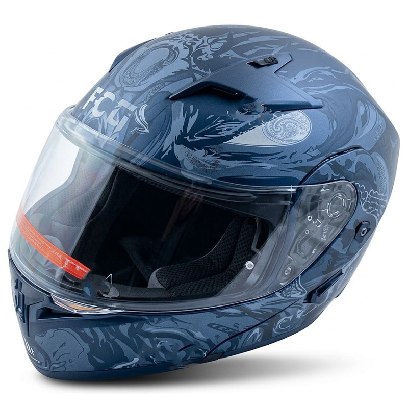 Casque Intégral Certifié Moto FCG Monster 05 L Bleu en Tunisie