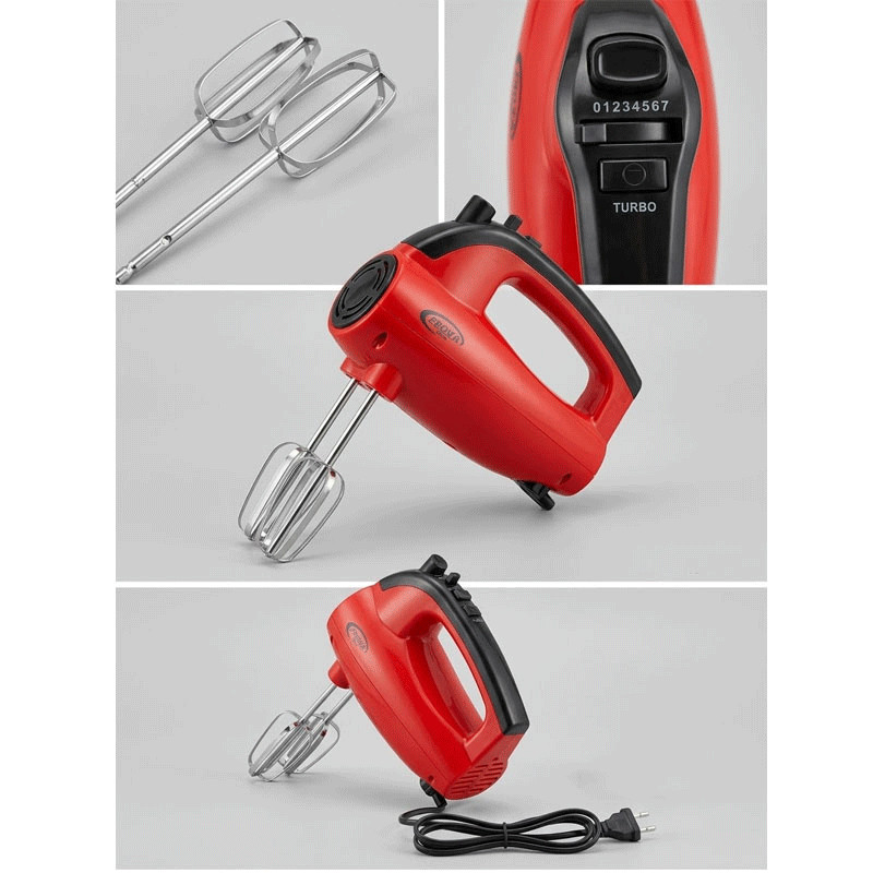 Batteur Electrique Prova PE-6707 150W Rouge en Tunisie