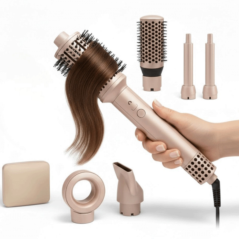 Brosse Soufflante 7en1 Lexical LAS-5250 1400W Beige en Tunisie
