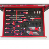 Servante à Outils 7 Tiroirs Emtop EHTS03281 328 pièces Rouge en Tunisie