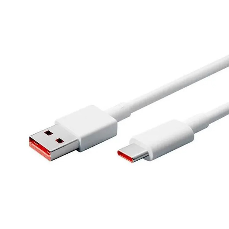 Câble Chargeur Xiaomi Type-C  6A  Blanc En Tunisie