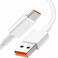 Câble Chargeur Xiaomi Type-C  6A  Blanc En Tunisie