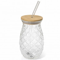 Tasse Ananas Avec Couvercle Et Paille En Verre En Tunisie