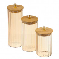Set de 3 Boîtes à Épices Avec Support Transparent en Tunisie