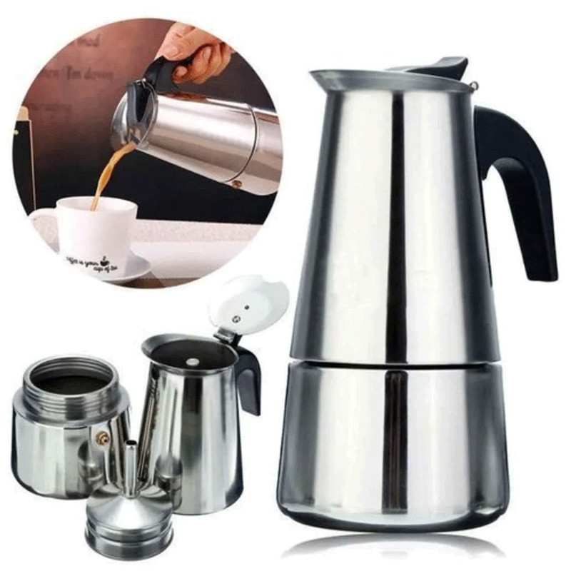 Cafetière Italienne 300ml Inox en Tunisie