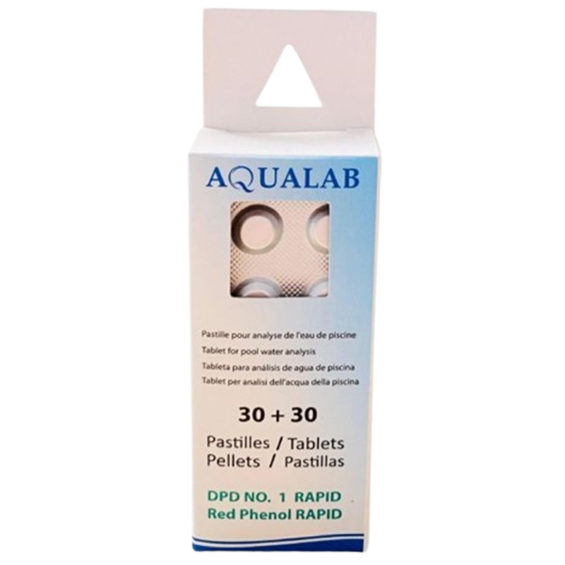 Boite De Réactif En pastille DPD 1 Et Red Phénol Aqualab 60 Pastilles En Tunisie