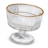 Set De 6 Verrines 20Cl Avec Bordure Doré en Tunisie