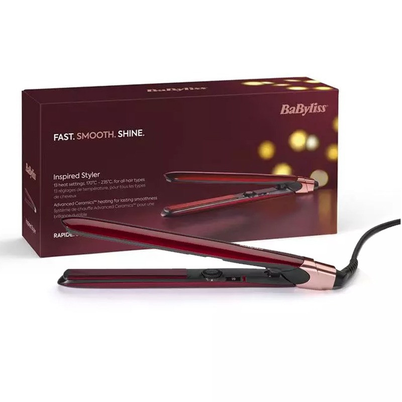 Lisseur Cheveux Babyliss ST212PE Inspired Styler 235°C  Rouge En Tunisie