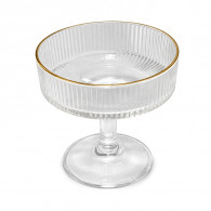 Set De 6 Verrines 22Cl Avec Bordure Doré en Tunisie