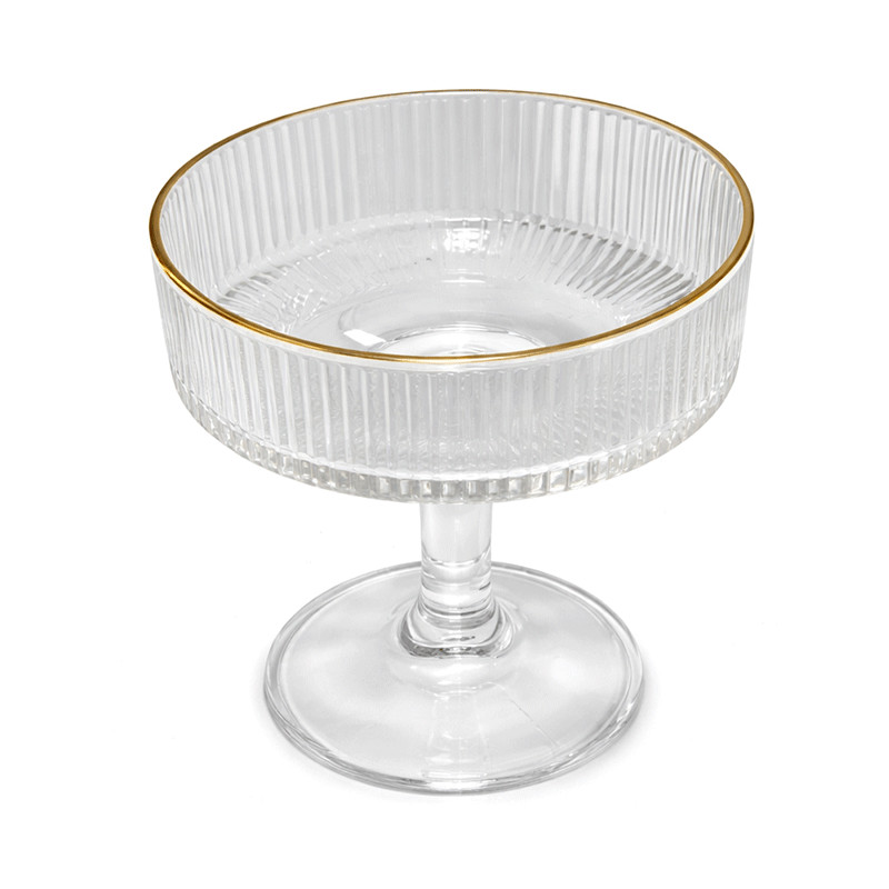 Set De 6 Verrines 22Cl Avec Bordure Doré en Tunisie