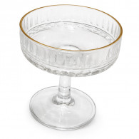 Set De 6 Verrines 21Cl Avec Bordure Doré en Tunisie