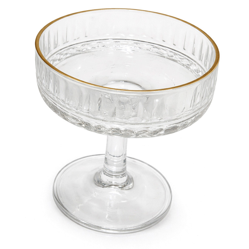 Set De 6 Verrines 21Cl Avec Bordure Doré en Tunisie