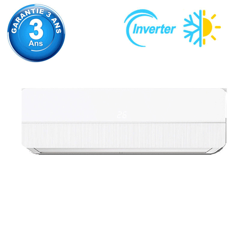 Climatiseur Maxwell Tropicalisé 9000 BTU Chaud Froid Inverter Blanc en Tunisie