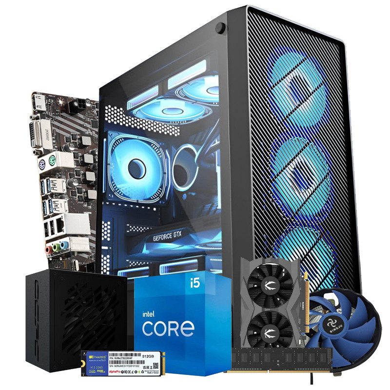 PC De Bureau Gamer Marvel i5 11Gén 16Go 512Go SSD Noir