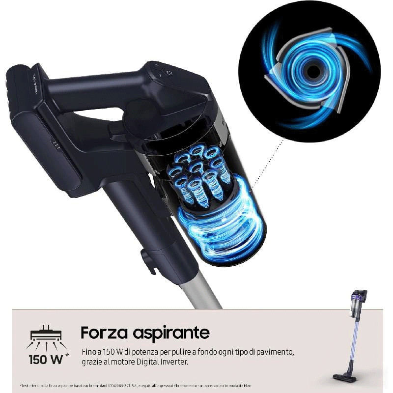 Aspirateur Balai Samsung Jet 60 Turbo 2000W Violet en Tunisie