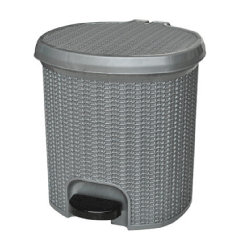 Poubelle à Pédale Sotufab Crochet 7L Gris