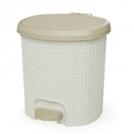 Poubelle à Pédale Sotufab Crochet 7L Beige en Tunisie