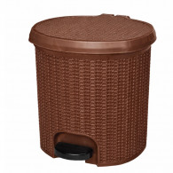 Poubelle à Pédale Sotufab Crochet 7L Marron en Tunisie