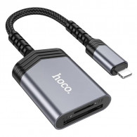 Lecteur De Carte Mémoire Hoco 2en1 Gris en Tunisie