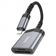 Lecteur De Carte Mémoire Hoco 2en1 Gris en Tunisie