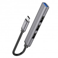 Adaptateur Multifonction Hoco HB26 4En1 Type-C Gris en Tunisie