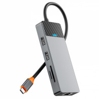 Hub USB Wiwu A923RPT Type-C 9en1 Gris en Tunisie