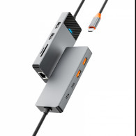 Hub USB Wiwu A923RPT Type-C 9en1 Gris en Tunisie