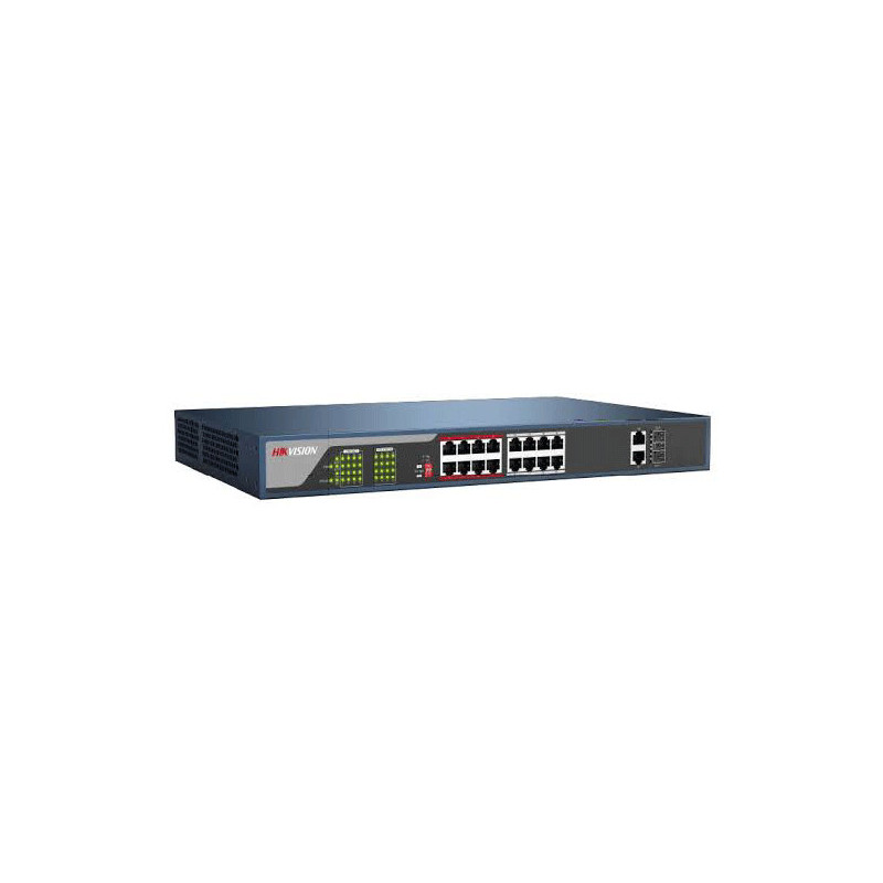 SWITCH SWITCH HIKVISION DS-3E01318P-E/M(B) 16 PORTS 10/1OO Mbps SWITCH SWITCH HIKVISION DS-3E01318P-E/M(B) 16 PORTS 10/1OO Mbps