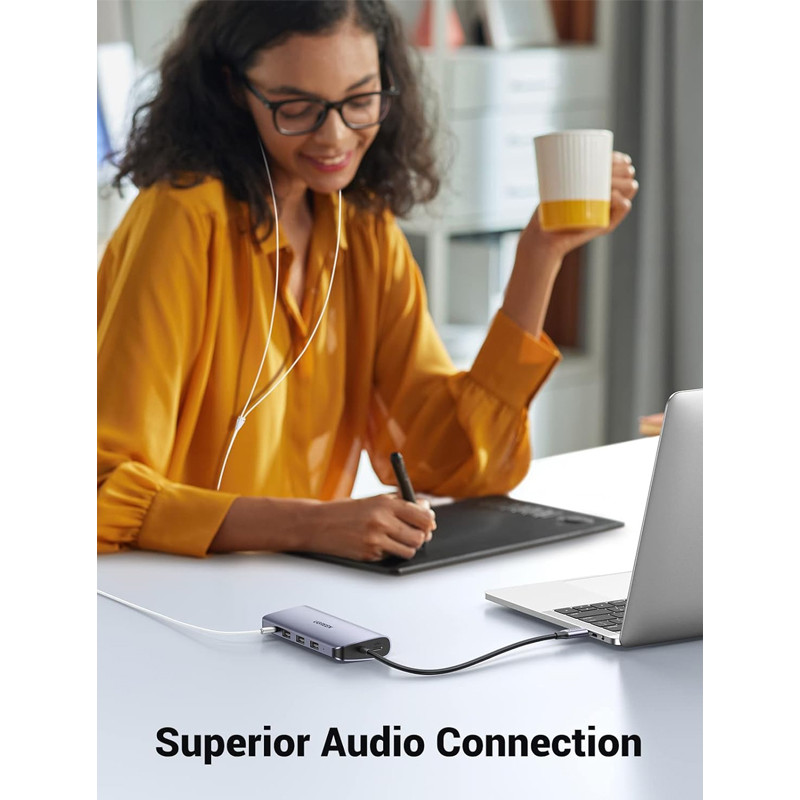 Adaptateur Multifonction Ugreen CM179 10En1 Type-C 4K Gris en Tunisie